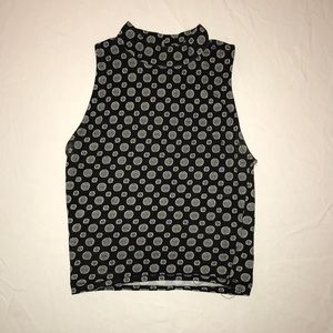 Geometric Pattern Fashion Turtleneck